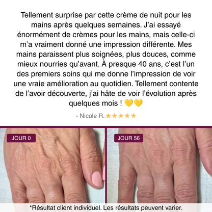 OFFRE ANNIVERSAIRE | Crème de Nuit Anti-Âge pour les Mains