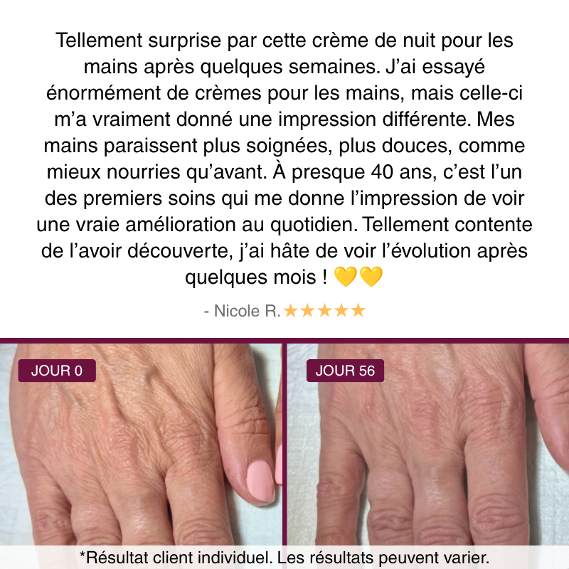 Crème de Nuit Anti-Âge pour les Mains