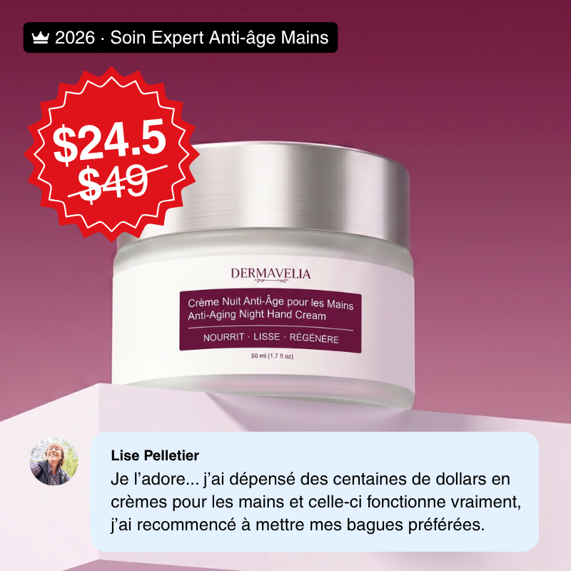 OFFRE ANNIVERSAIRE | Crème de Nuit Anti-Âge pour les Mains