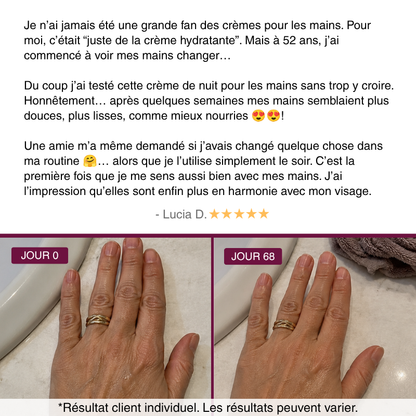 Crème de Nuit Anti-Âge pour les Mains