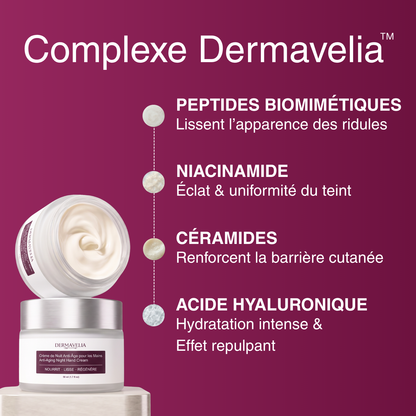Crème de Nuit Anti-Âge pour les Mains